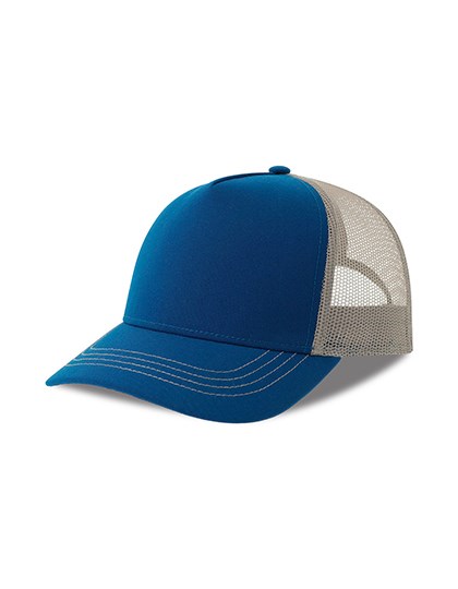 Atlantis - Rapper Canvas Cap Recycled - Royal, Grey