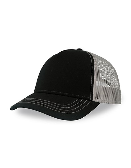 Atlantis - Rapper Canvas Cap Recycled - Black, Grey