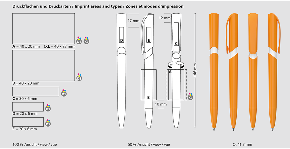 Klio-Eterna - Push high gloss - Druckkugelschreiberdunkelgrün Klio-Eterna - Push high gloss - Druckkugelschreiberdunkelgrün