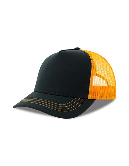 Atlantis - Rapper Canvas Cap Recycled - Navy, Yellow